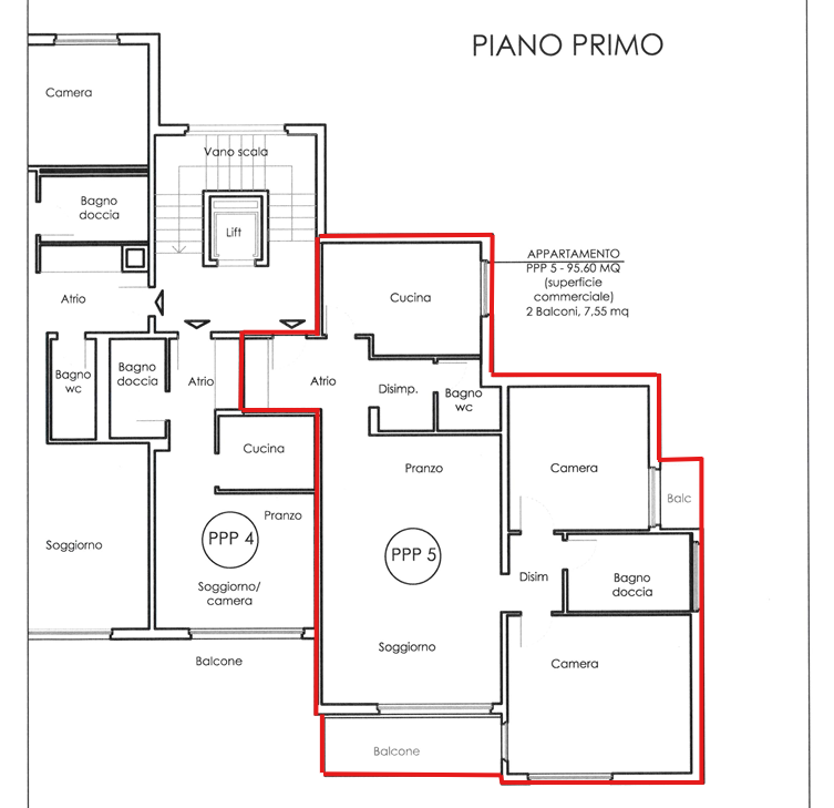 Massagno – Ampio e luminoso 3.5 locali in posizione privilegiata